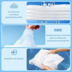 Aquarium Filter Floss Fish Tank Filter Media Aquarium Filter Pad for Fish Tank, Ponds,Garden, Saltwater,Fershwater,Plant, Trutle(39.37x11.8in White)