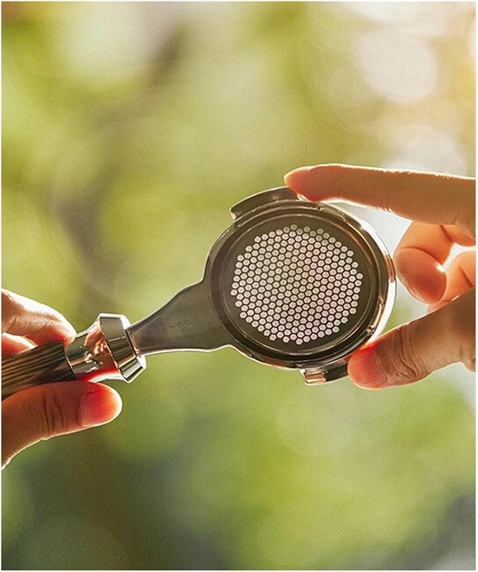Compatible For MUVNA ，58.5MM Espresso Filter Baskets 15-22g Coffee Basket Coffee Machine Handle Bilayer Extraction Powder Bowl 58MM(22g)