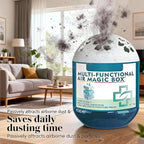 Indoor Air Purification Dust Removal Magic Box, Multi Functional Air Magic Box, Automatic Dust-Sucking, Plant-Based, No Electricity & Noise, Ues For Any Room,Day And Night (2 PCS)