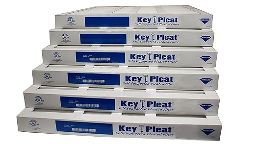 Assigned by Sterling Seal & Supply KP-14x24x1x6.AZ Furnace Air Filter, 14" x 24" x 1" Purolator Key Pleat Extended Surface Pleated Air Filter, Mechanical MERV 8