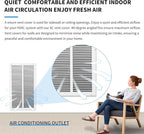 14x24 Return Air Grille(Duct Opening Size),Air Return Vent Cover,Flat Vent Cover,Rejillas De Aire Acondicionado Para Casa,Return Air Grilles,Outer Dimensions:15.75"Wx25.75"H(14"W x 24"H, Duct Opening)