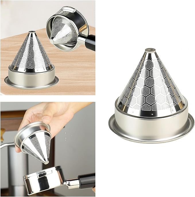 Stable Double Layer Coffee Filter Funnel Ensures Precise Pourover for Better Flavor Extraction Filter
