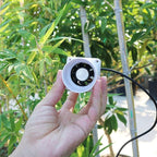 12v Inline Duct Fan 2 Inch with Variable Speed Controller 6w 22cfm HVAC Quiet Ventilation Booster Exhaust Blower Home Use for Grow Tents (Color : NO Adjustable Speed, Size : White)