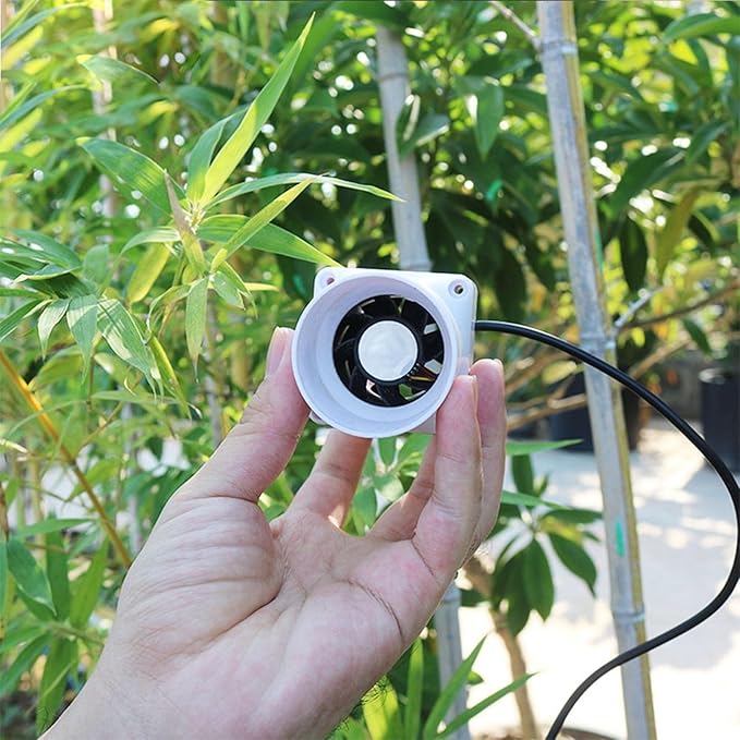2 Inch Inline Duct Ventilation Fan HVAC Vent Blower 22 Cfm Quiet Ventilation Booster for Hydroponics Grow Tent Pet Room (Color : White, Size : Adjustable Speed)