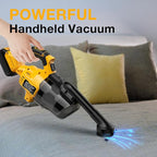 Cordless Vacuum Cleaner for Dewalt 20V MAX Battery, Handheld Vacuum Cleaner for Home Car Hardwood Floor Carpet, Portable Shop Vacuum with Washable HEPA Filter(No Battery)