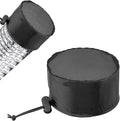 2Pcs 6 Inch Grow Tent Vent Cover Filter, Duct Filter Net with Elastic Band and Fixed Buckled, Black Mesh Screen Shield for Exhaust Fan, Plant Growth, Tent Ventilation