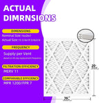 16x20x1 MERV 11 (6-Pack) Pleated Air Filter (Actual Size: 15.75x19.75x0.75") MPR 1200 & FPR 7, Furnace Air Filters