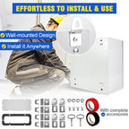 Outdoor Electrical Junction Box, 24x 24 x 8' ' NEMA 4X Enclosure Box, Wall Mounted IP66 Waterproof & Dustproof Lockable Metal Junction Box