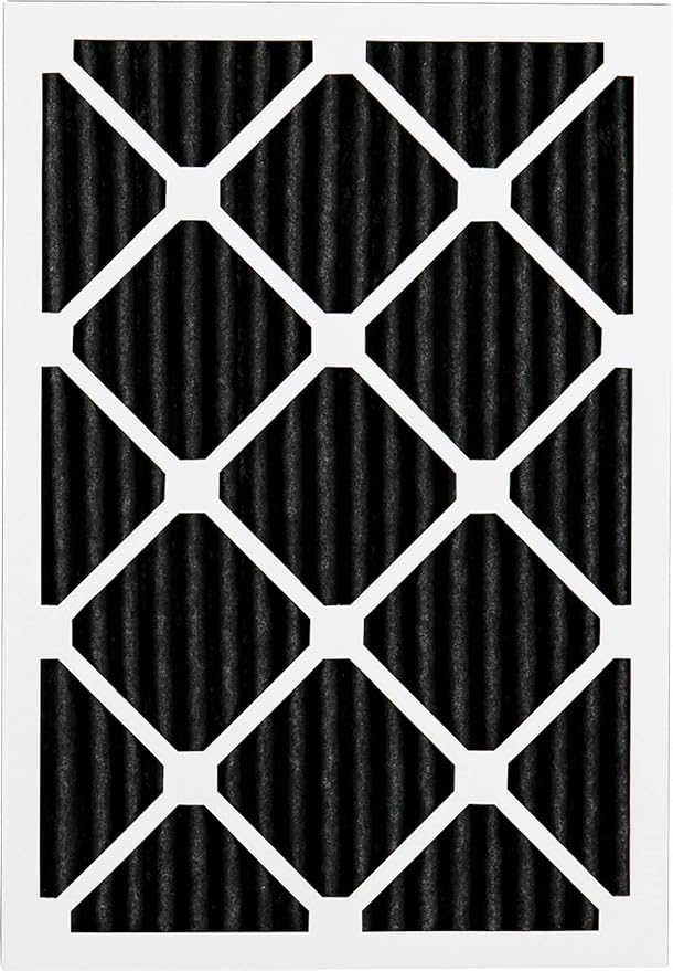 Nordic Pure 16x20x1 (Actual Size: 15 1/2 x 19 1/2 x 3/4) Pure Carbon Pleated Odor Reduction Furnace Air Filters 2 Pack