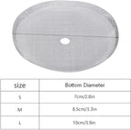 Press Filter Screen, 5Pcs 304 Stainless Steel Coffee Filter Universal French Portable Detachable Coffee Pot Mesh Filter Accessory for Coffee Makers Tea Particles (Large-1000ml)