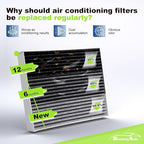 Engine and Cabin Air Filter Combo for 2006-2012 Rav4, 2007-2011 Camry, 2009-2011 Corolla, 2005-2011 Avalon, 2009-2011 Matrix 2.4L Engine Air Filter Replacement Car Accessories #CA10169 CF10285 2-Pack