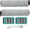Replacement Vacuum Brush Roller Filter Set Compatible with for Bissell for CrossWave 3831 HF2 3845 3847 3848 Floor Scrubber Multi-Surface Wet Dry Vacuum Cleaner Parts Accessories with Cleaning Tool