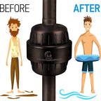 AquaHomeGroup 20 Stage Shower Head Filter with Vitamin C E A for Hard Water - High Output Filters to Remove Chlorine and Fluoride - 2 Cartridges Included - Consistent Flow Showerhead Filter