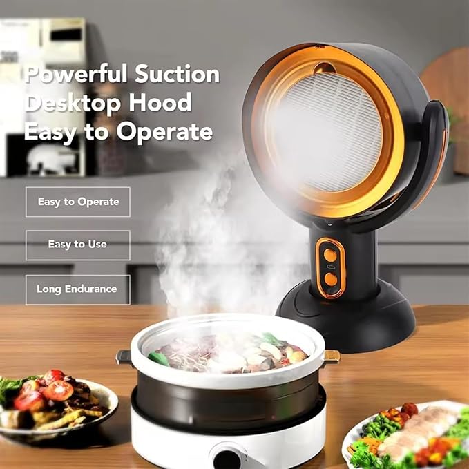 Smoke Buddy – Smoke Purifier for Smoking Indoors, Portable Rechargeable Smoke Fan for Smoking Indoors with Removable Washable Filter – Eliminates Smoke & Odors for BBQ & Hot Pot (purple,Plug-in)