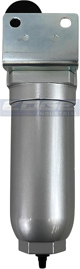 HEAVY DUTY INDUSTRIAL GRADE COALESCING FILTER WITH 0.01u MICRON ELEMENT, METAL BOWL, REMOVES 99.98% MOISTURE, VAPOR AND OIL FROM COMPRESSED AIR LINES, AUTO DRAIN (3/4" NPT, 11oz)