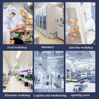 HEPA H14 Filtration Laminar Flow Hood,FFU,Updated Fan Filter Unit, Laminar Air Flow Hood (22.6”x22.6”110V), 100/ISO Class 5 Cleanliness, for laboratory/clean rooms/Mushroom with Safety Lock