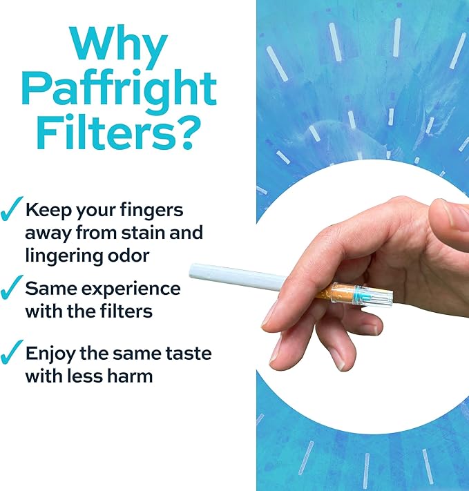 Paffright Premium Disposable Filters, BPA and Phthalate Free, Medical Raw Material