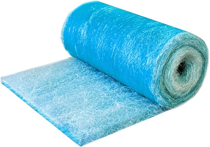 Fiberglass Paint Booth Filter Roll for Spray Booth 18-Gram Blue 200ft (20.5" x 200ft)