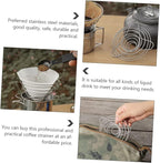 POPETPOP 1Pc Stainless Filter Reusable Drip for Brewing Efficient Coffee Strainer for Improved Taste and Easy Extraction for Camping