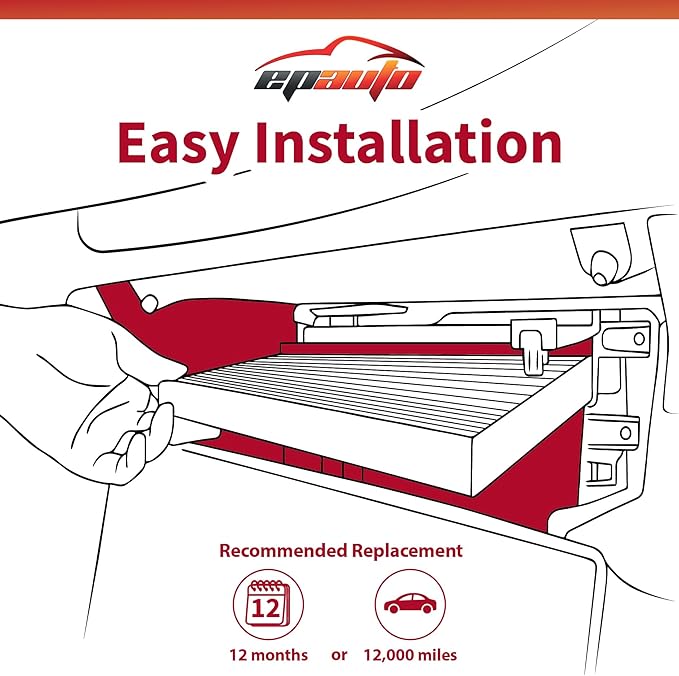 EPAuto CP182 (CF11182) Cabin Air Filter Replacement for Honda Accord, Civic, CR-V, Fit, HR-V, Insight, Odyssey, Pilot, CR-Z, Clarity, Acura Integra, MDX, RDX, TLX - Fits Select Models 2009-2025