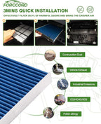 Cabin Air Filter and Engine Air Filter Fit for CADILLAC CT4 2.0L/2.7L(2026-2020), CT5 2.0L(2026-2020) Activated Carbon Cabin Filter Replacement CF11966 84498926