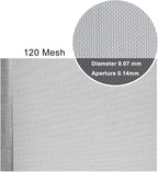 Stainless Steel Woven Wire Mesh 304 Stainless Steel Insect Screen Mesh, 20 Mesh 120 Mesh Air Vent Mesh Metal Woven Wire Mesh for Vent, Filter, Window & Garden