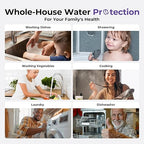 iSpring Anti-Scale Whole House Water Filter System, Reduces up to 99% Chlorine, Odor, and Sediments, 3-Stage Water Descaler and Water Filter, 1" Inlet/Outlet, Model: WGB31B-DS