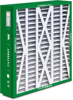 Filterbuy 21x27x5 Air Filter MERV 8 Essential Dust & Allergy Defense (4-Pack), Pleated HVAC AC Furnace Filters for Trane Perfect Fit & American Standard (Actual Size: 20.56 x 26.13 x 4.97)