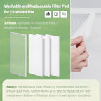 14x30x1 Reusable Air Filter MERV 8 Washable Furnace & AC Filter with 2 Extra Media Pads, Aluminum Electrostatic Air Filters for Home, Fits HVAC System, Air Conditioner, Air Handler