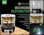 350 Watt Mushroom Dehydrator with Adjustable Temperature Control and Extra Tall Trays