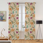 2 Panel Kitchen Cafe Curtains, Desert Camels Sunlight Filtering Nature Air Through, Home Decor Window Covering Tier Curtains for Living Room 104W x 90L inch Vintage Sand Animals Aloe Vera Leaves Beige