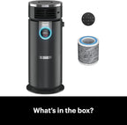 Shark HC451 3-in-1 Clean Sense Air Purifier, Heater & Fan, HEPA Filter, 500 Sq Ft, Oscillating, Small Room, Bedroom, Office, Captures 99.98% of Particles for Clean Air, Dust, Smoke & Allergens, Black
