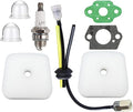 2 PCS Air Filter and Fuel Line Primer Bulb Repower Kit for Mantis Tiller Cultivator 7222 7222E 7222M 7225 7230 7240 7920 7924
