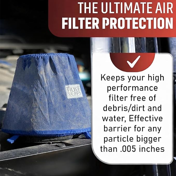 FILTERWEARS Pre-Filter F102L For SPECTRE Air Filters 8131 8132 8136 8138 K&N RG-1001