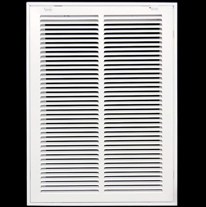 HVAC Premium 14 x 20 Duct Opening Steel Return Air Filter Grille, for 1-inch Filter, Removable Door, Flat Stamped HVAC Vent Cover Grille, Outer Dimensions 16.5 x 22.5