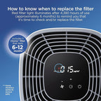 Clorox Large Room Air Purifier True HEPA Replacement Filter, 1,500 Sq. Ft. Capacity, Removes 99.97% of Allergens up to 0.1 Micron, Compatible with 11010 & 11011, 1 Count (12010)