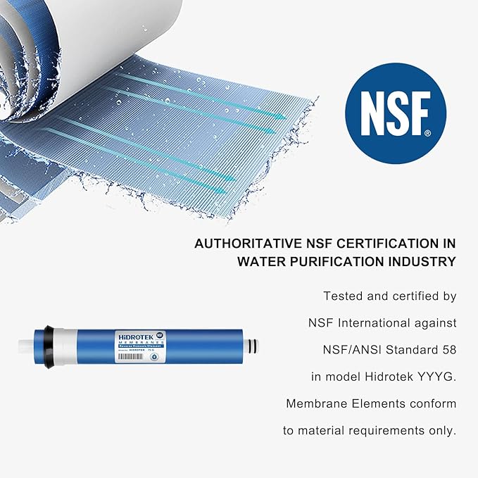 Geekpure 50 GPD Reverse Osmosis RO Membrane Replacement -NSF Certificated (Pack of 25)