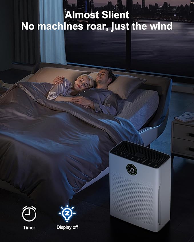 Mooka Genuine Mode PR1 Air Purifier Replacement Filter, H13 True HEPA Air Purifiers for Home Large Room up to 2200sq.ft, with Washable Pre Filter, Removes Pollen Dander Smoke Pet Hair Dust