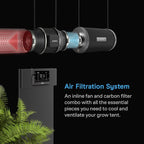 AC Infinity Air Filtration PRO Kit 6”, AI Controller with WiFi App Control & Auto Level Adjusting, Inline Fan, Carbon Filter, Ducting, Ventilation System for Grow Tents, Hydroponics, Indoor Gardening