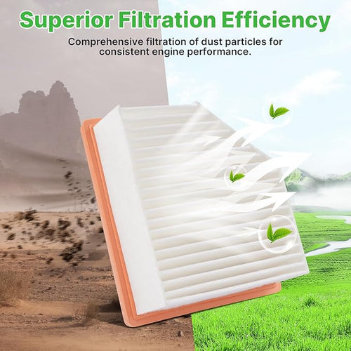 2PCS Engine Air Filter Fit for Nissan Rogue 2021 2022 2023 2024 2025 2026 2.5L Air Filter for My Car Replacement Engine Filter Automotive Accessories# 16546-6RA0A