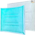 AUC Paint Booth Tacky Intake Filter Pad Series 55, 20" x 50" (8/case) Spray Booth Intake Filter with Internal Wire Support Frame