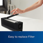 Brother AirSure DF-2 Dynamic Filtration Tabletop and Portable Air Purifier, Aids in Capturing Foreign Particles, Face, Close Contact Situations, Black