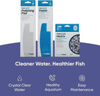 Tidal 110 Filter Maintenance and Replacement Filter Media Kit, Including Gokul Brands Aquarium Filter Media Bags (Tidal 110 Polishing Pads, Foam Filter Sponge, Matrix bio Media)