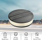 14 x 3 Inch Round Black Air Cleaner Kit Half Finned Drop Base Compatible with Chevy Ford GM