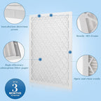 10x20x1 MERV 11 Air Filter, Quality AC/HVAC Furnace Filter，2 Reusable ABS Frame + 8 Pack Replaceable Filter Media，Breathe Fresher and Cost-effective