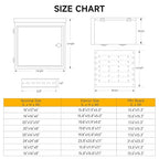 Steel Electrical Box, 16"x16"x8" Steel Enclosure, IP67 Waterproof & Rust-Resistant, Outdoor/Indoor Electrical Junction Box with Mounting Plate for Wall/Pole Mount