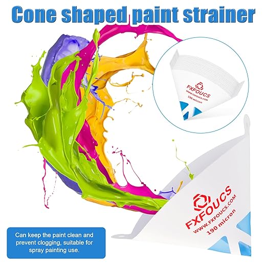 100 Pack of Premium Paint Strainers with 190 Micron Fine Mesh Filters - 3D Printing Ultra-Flow Blue Nylon Cone Strainers for Paint and Fluid Filtration