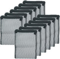 12 Pcs Reusable Zipper Filter Media Bags for Aquarium Fish Tank - Mesh Bags for Activated Carbon, Ceramic Rings, Bio Balls, Biological Filtration