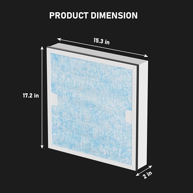 Carmerny HEPA & Activated Carbon Filter Replacement Set Compatible with AlorAir CleanShield HEPA 550 Air Scrubber (Pack of 3)