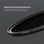 Urth 43mm Magnetic Ethereal Black Mist ⅛ Diffusion Lens Filter (Plus+) - Cinematic Effect, 20-Layer Nano-Coated Light Dispersing Particles